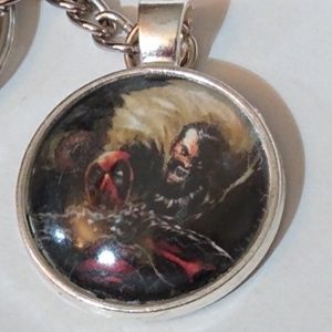 Keychain Deadpool Comics Handmade Unique